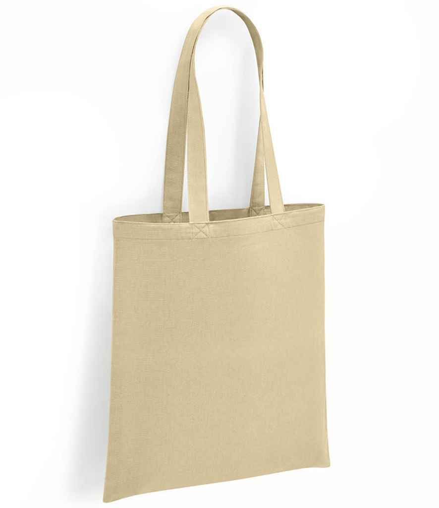 Brand Lab Organic Cotton Long Handle Shopper in ONE Natural by Brand Lab — Custom branded clothing by Print Press, featuring premium embroidery produced in our specialist print lab in the UK.