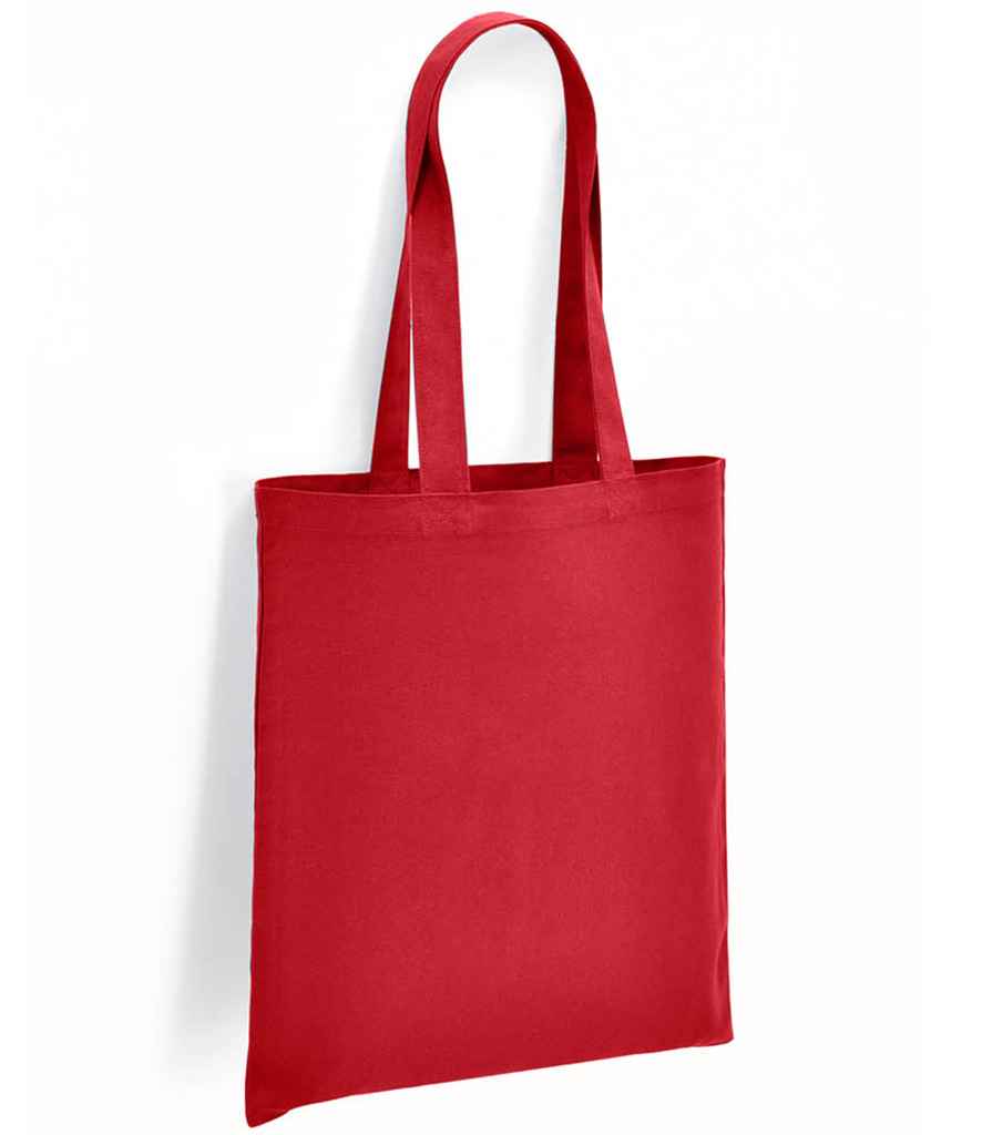 Brand Lab Organic Cotton Long Handle Shopper in ONE Red by Brand Lab — Custom branded clothing by Print Press, featuring premium embroidery produced in our specialist print lab in the UK.