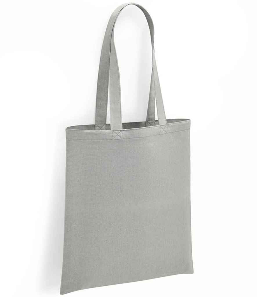 Brand Lab Organic Cotton Long Handle Shopper in ONE Silver by Brand Lab — Custom branded clothing by Print Press, featuring premium embroidery produced in our specialist print lab in the UK.