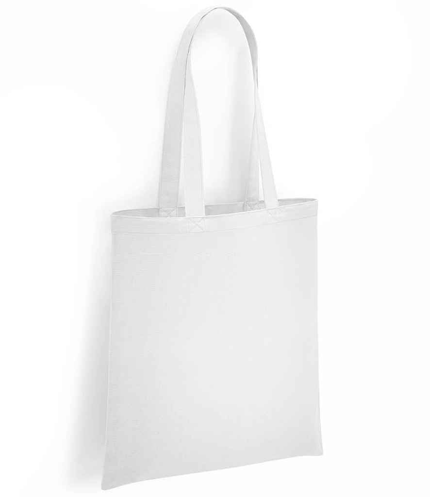 Brand Lab Organic Cotton Long Handle Shopper in ONE White by Brand Lab — Custom branded clothing by Print Press, featuring premium embroidery produced in our specialist print lab in the UK.