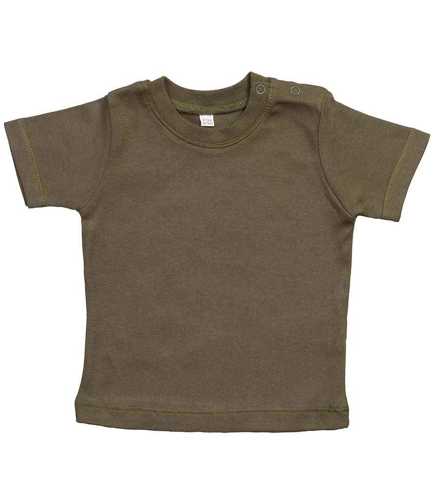 BabyBugz Baby T-Shirt in Burgundy by Babybugz — Custom branded clothing by Print Press, featuring premium embroidery produced in our specialist print lab in the UK.
