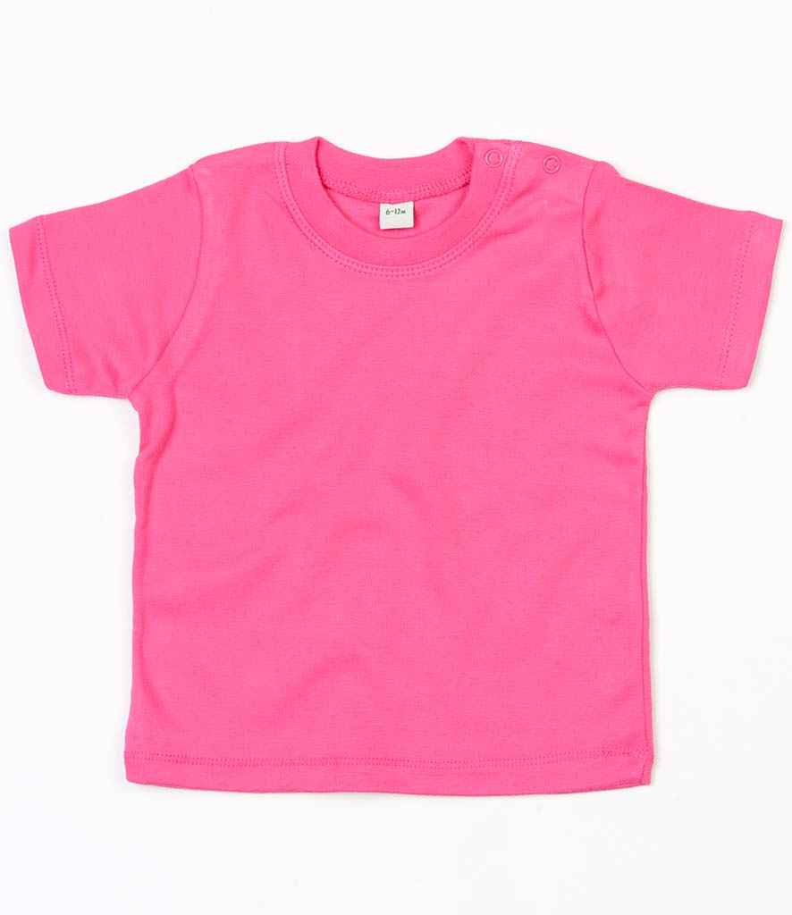 BabyBugz Baby T-Shirt in Dusty Rose by Babybugz — Custom branded clothing by Print Press, featuring premium embroidery produced in our specialist print lab in the UK.