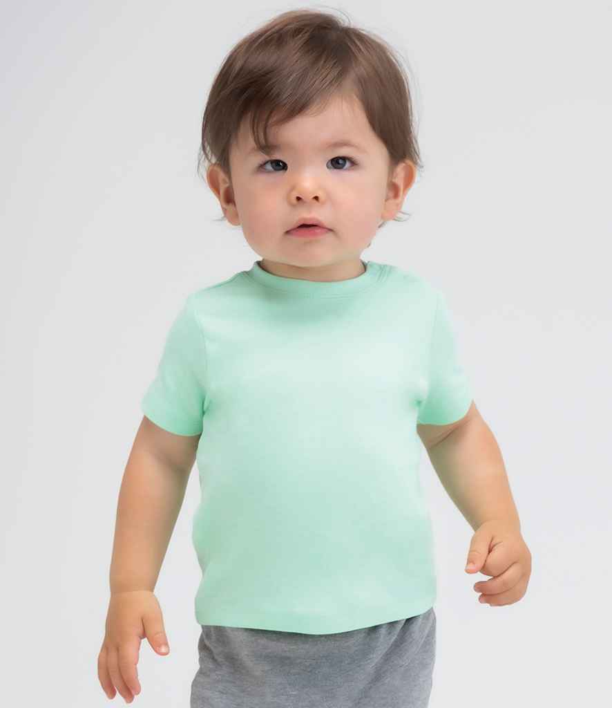 BabyBugz Baby T-Shirt in Mint by Babybugz — Custom branded clothing by Print Press, featuring premium embroidery produced in our specialist print lab in the UK.