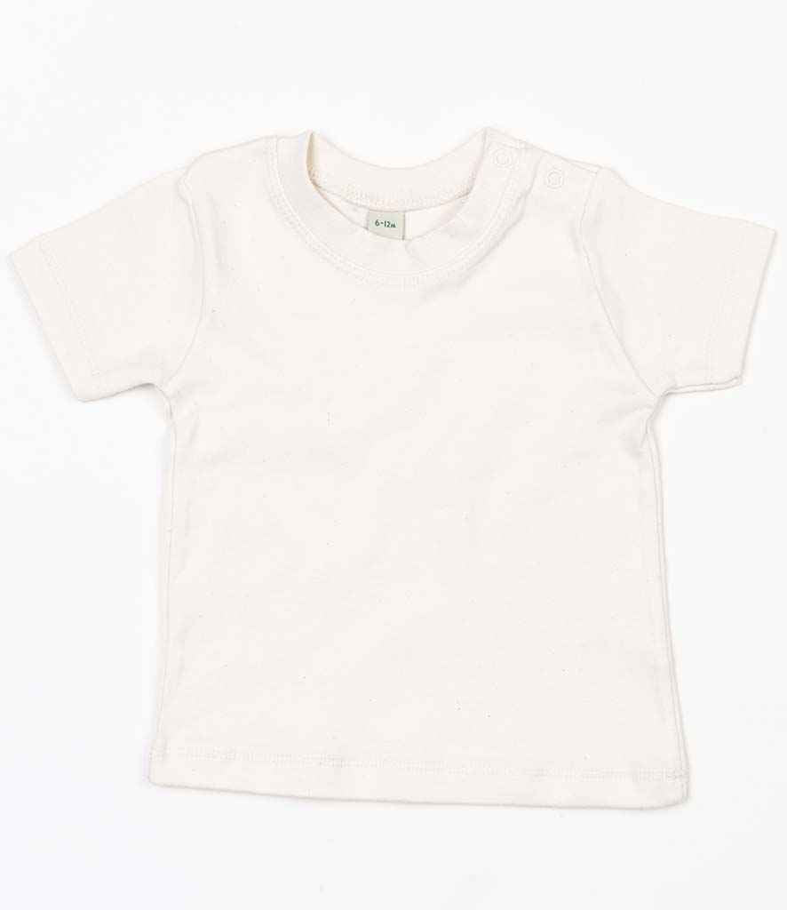 BabyBugz Baby T-Shirt in Natural by Babybugz — Custom branded clothing by Print Press, featuring premium embroidery produced in our specialist print lab in the UK.