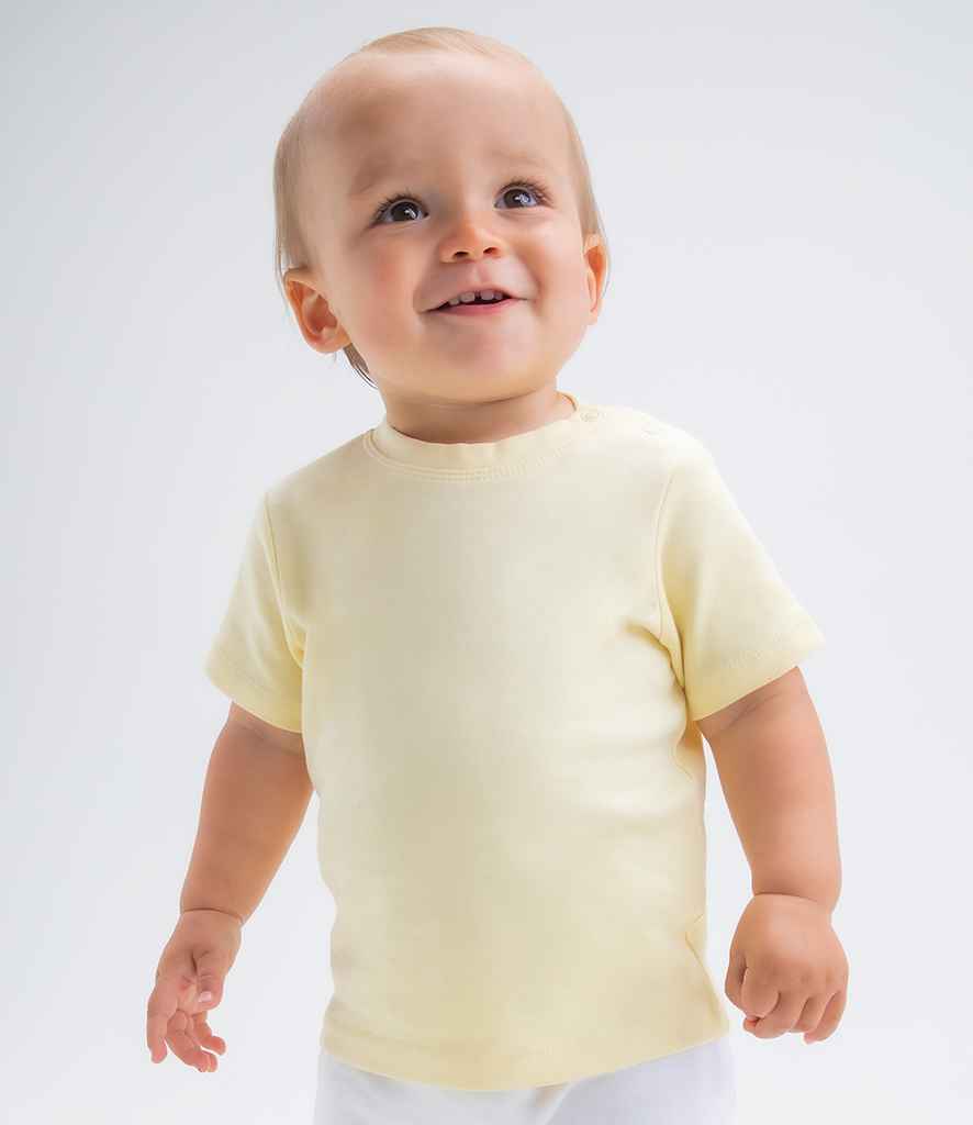 BabyBugz Baby T-Shirt in Sage Green by Babybugz — Custom branded clothing by Print Press, featuring premium embroidery produced in our specialist print lab in the UK.