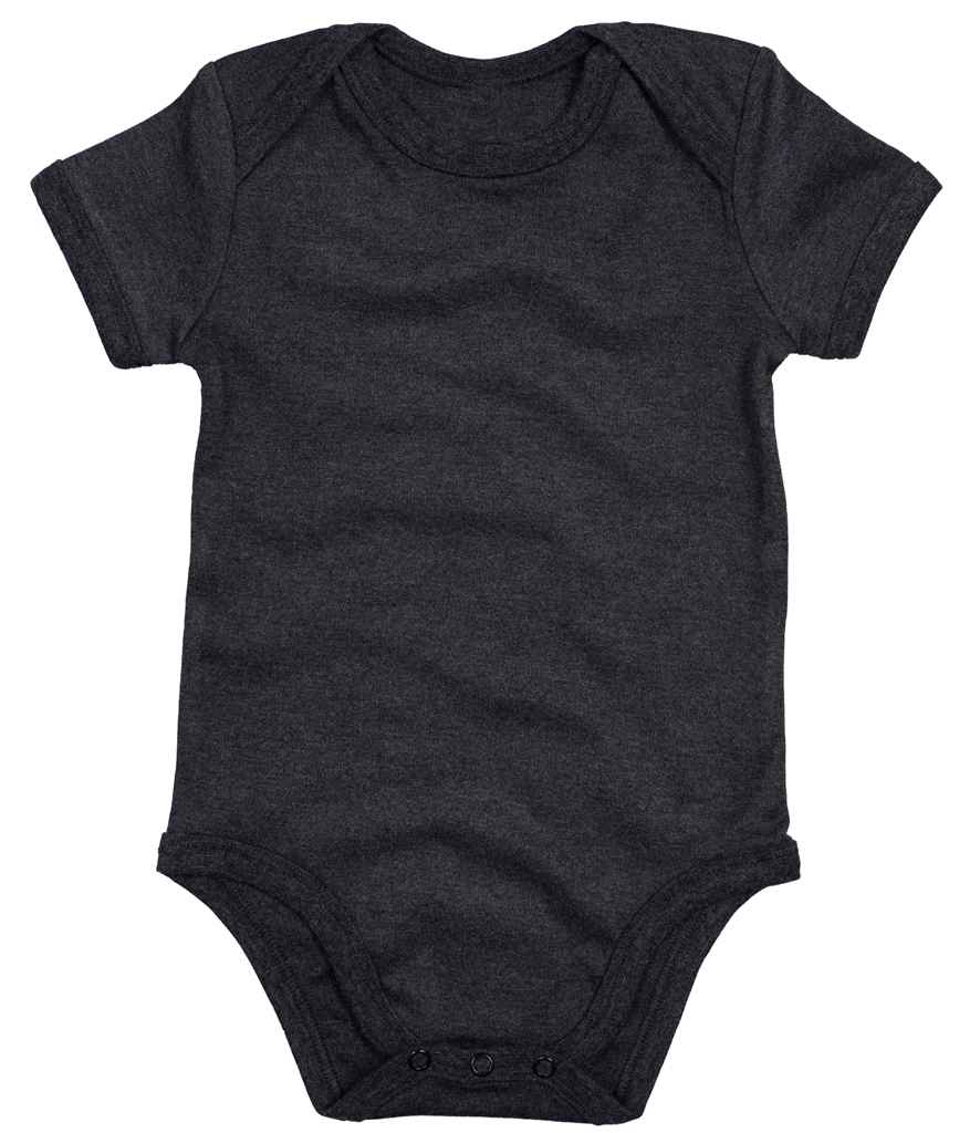 BabyBugz Baby Bodysuit in Charcoal Melange by Babybugz — Custom branded clothing by Print Press, featuring premium embroidery produced in our specialist print lab in the UK.