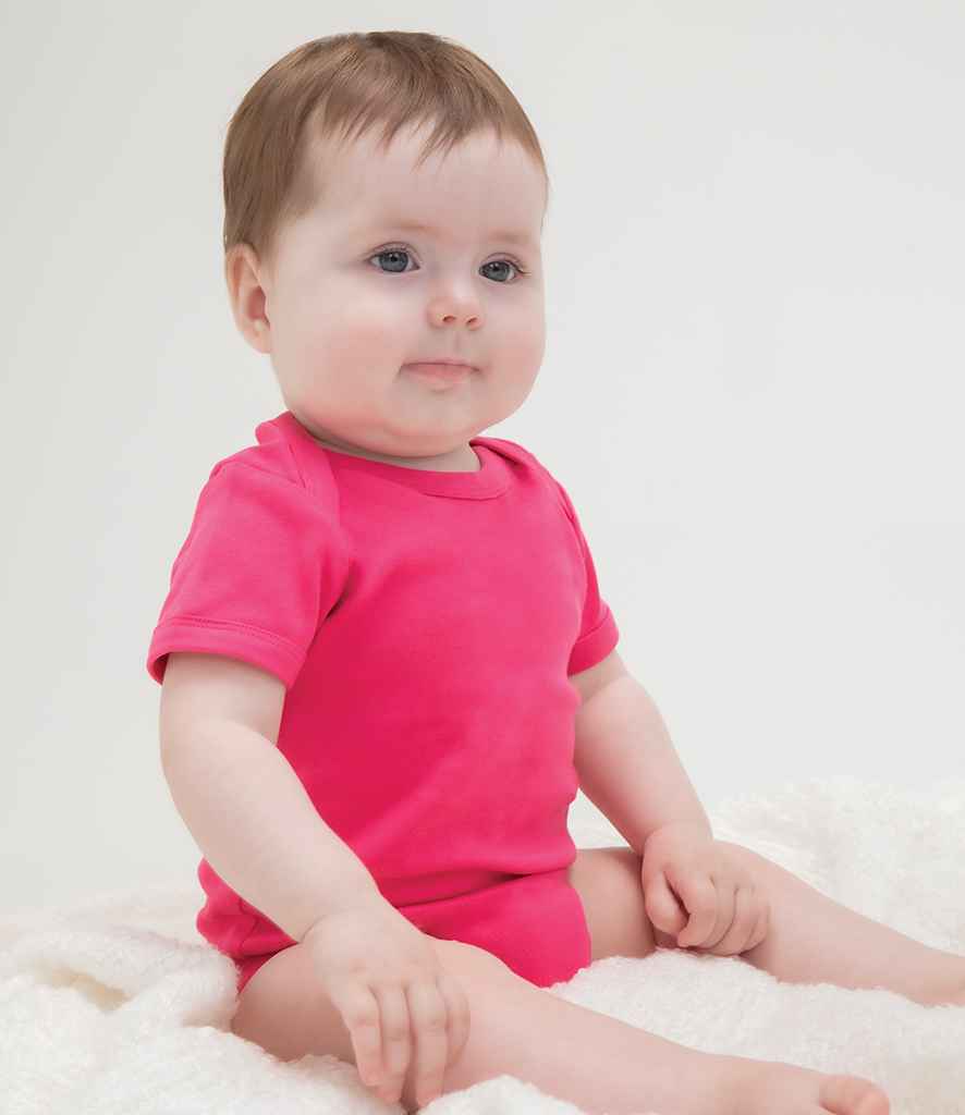 BabyBugz Baby Bodysuit in Dusty Rose by Babybugz — Custom branded clothing by Print Press, featuring premium embroidery produced in our specialist print lab in the UK.