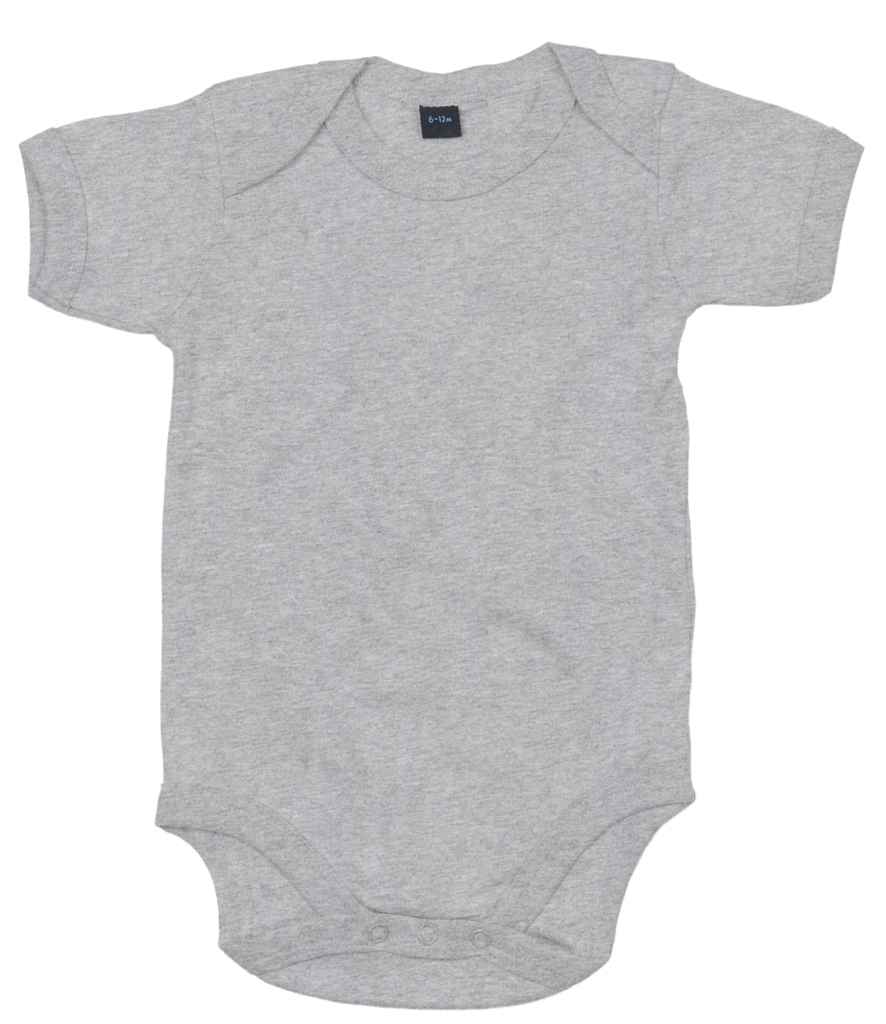BabyBugz Baby Bodysuit in Heather Marl by Babybugz — Custom branded clothing by Print Press, featuring premium embroidery produced in our specialist print lab in the UK.