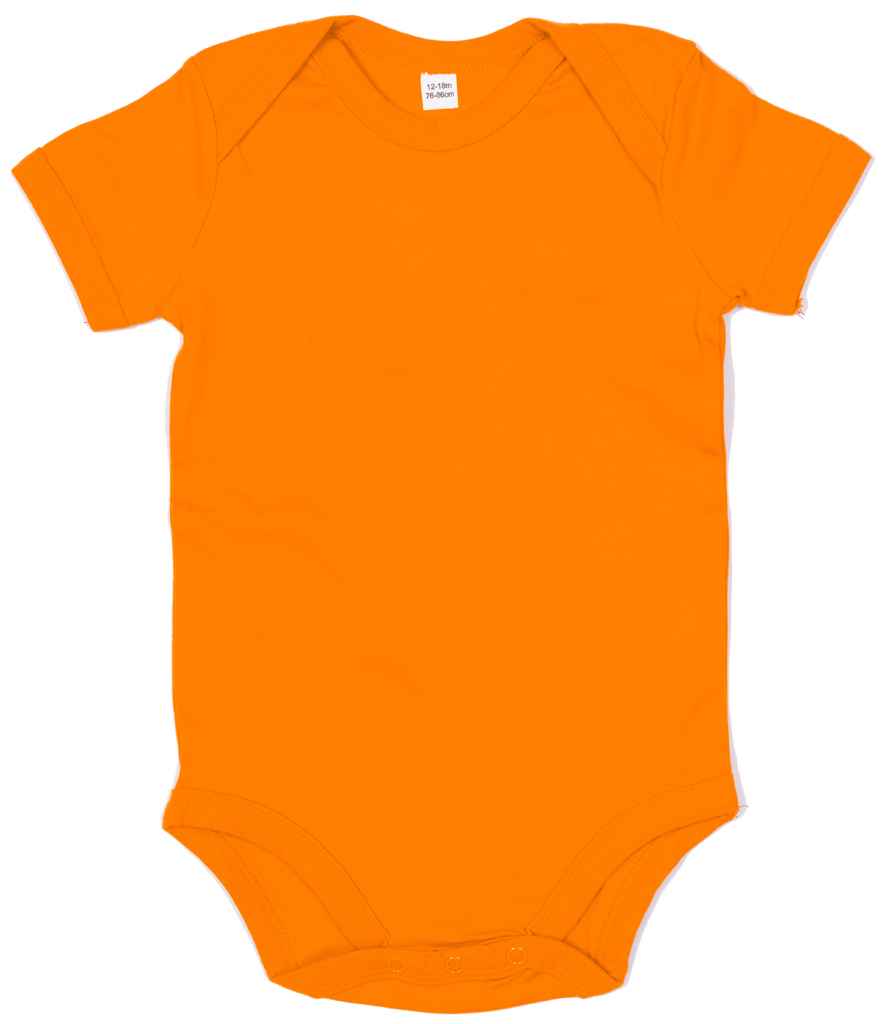 BabyBugz Baby Bodysuit in Orange by Babybugz — Custom branded clothing by Print Press, featuring premium embroidery produced in our specialist print lab in the UK.
