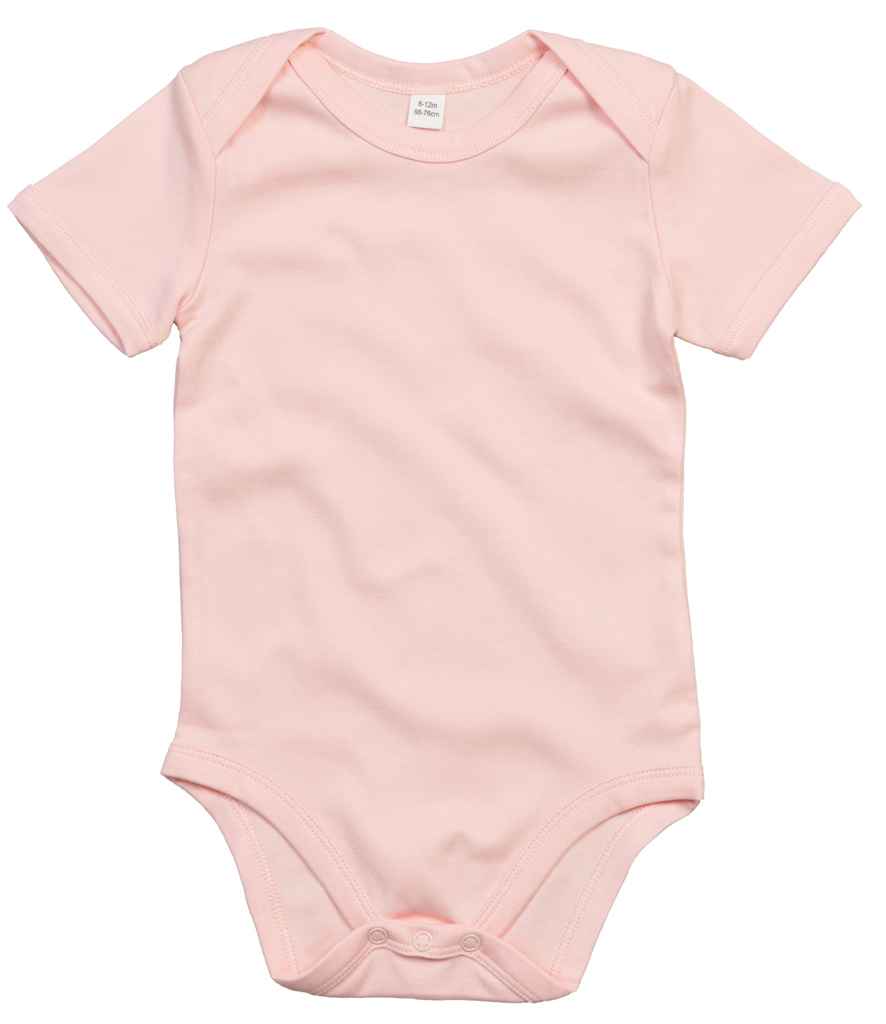 BabyBugz Baby Bodysuit in Powder Pink by Babybugz — Custom branded clothing by Print Press, featuring premium embroidery produced in our specialist print lab in the UK.