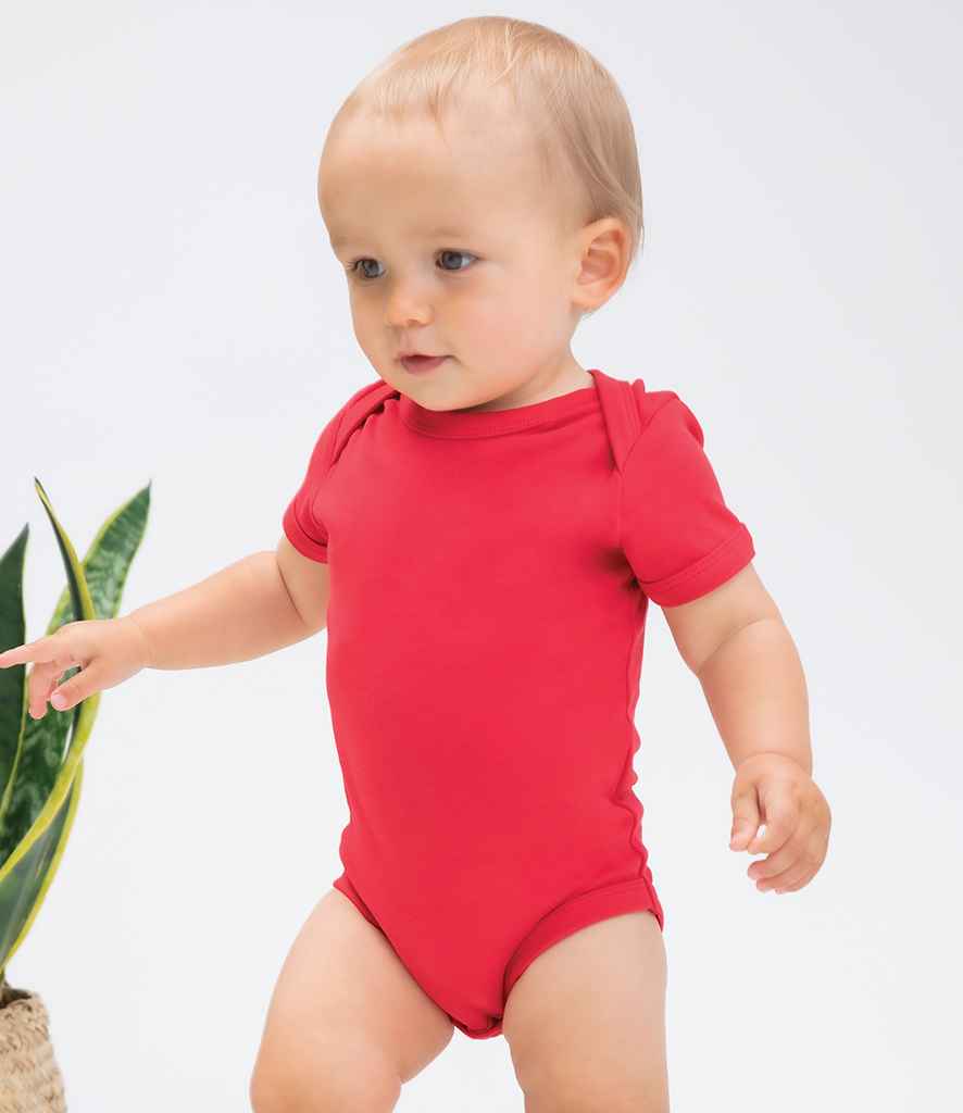 BabyBugz Baby Bodysuit in Red by Babybugz — Custom branded clothing by Print Press, featuring premium embroidery produced in our specialist print lab in the UK.