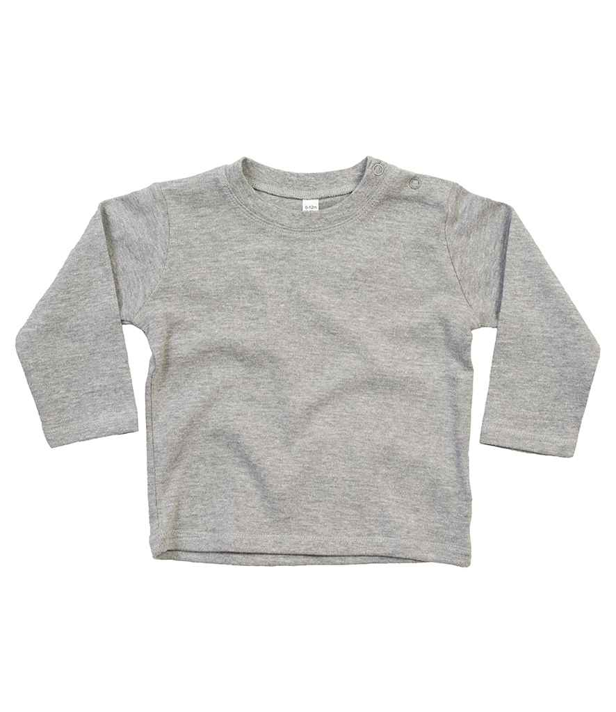 BabyBugz Baby Long Sleeve T-Shirt in by Babybugz — Custom branded clothing by Print Press, featuring premium embroidery produced in our specialist print lab in the UK.