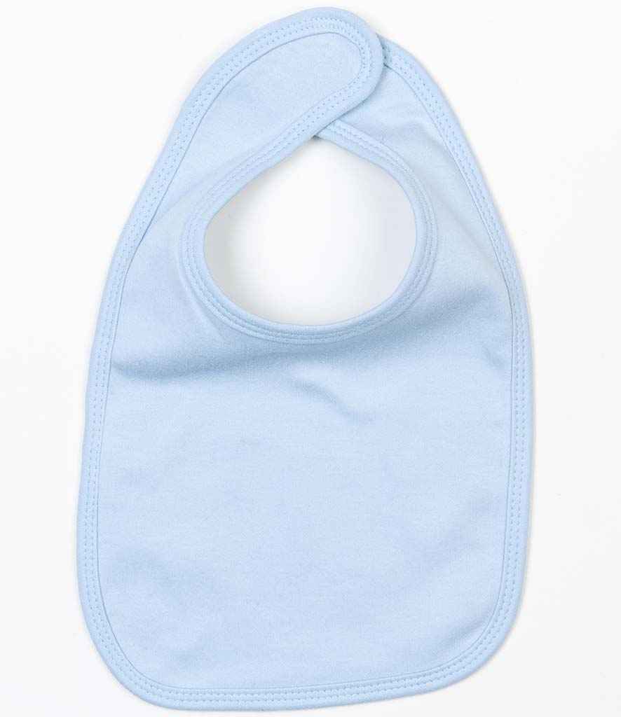 BabyBugz Baby Bib in ONE Dusty Blue by Babybugz — Custom branded clothing by Print Press, featuring premium embroidery produced in our specialist print lab in the UK.