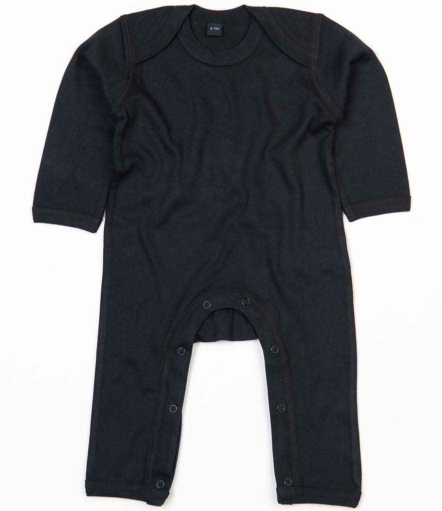 BabyBugz Baby Rompersuit in Black by Babybugz — Custom branded clothing by Print Press, featuring premium embroidery produced in our specialist print lab in the UK.