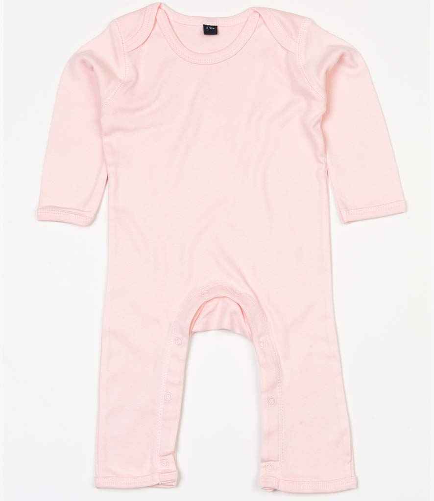 BabyBugz Baby Rompersuit in Powder Pink by Babybugz — Custom branded clothing by Print Press, featuring premium embroidery produced in our specialist print lab in the UK.