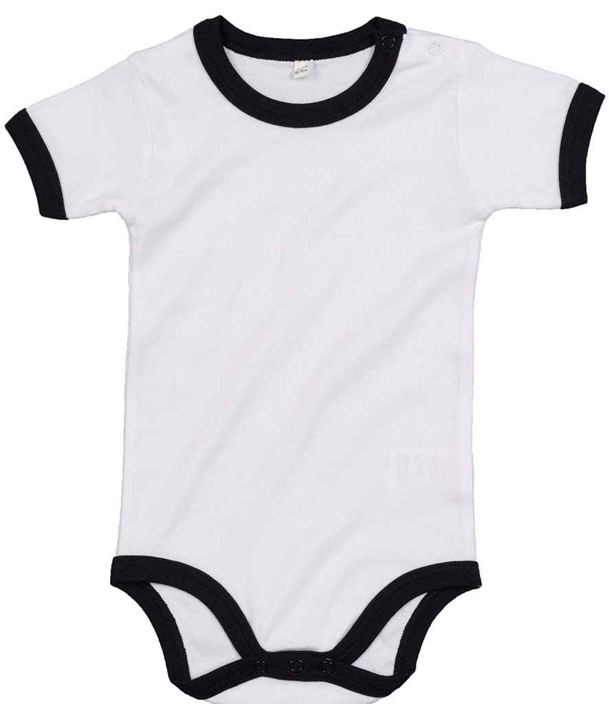 BabyBugz Baby Ringer Bodysuit in by Babybugz — Custom branded clothing by Print Press, featuring premium embroidery produced in our specialist print lab in the UK.
