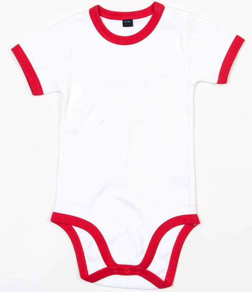 BabyBugz Baby Ringer Bodysuit in by Babybugz — Custom branded clothing by Print Press, featuring premium embroidery produced in our specialist print lab in the UK.