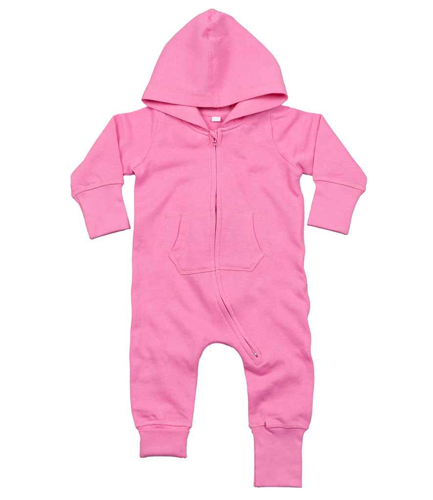 BabyBugz Baby All In One in Bubble Gum Pink by Babybugz — Custom branded clothing by Print Press, featuring premium embroidery produced in our specialist print lab in the UK.