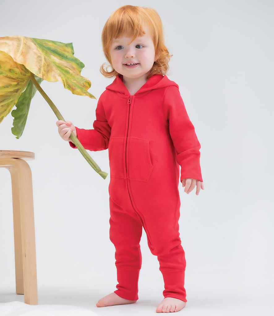 BabyBugz Baby All In One in Red by Babybugz — Custom branded clothing by Print Press, featuring premium embroidery produced in our specialist print lab in the UK.