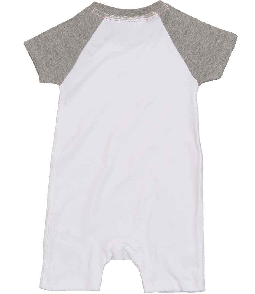 BabyBugz Baby Baseball Playsuit in by Babybugz — Custom branded clothing by Print Press, featuring premium embroidery produced in our specialist print lab in the UK.