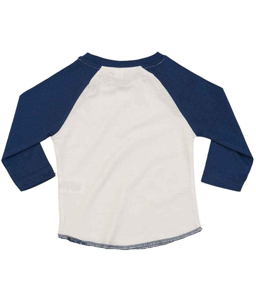 BabyBugz Baby Long Sleeve Baseball T-Shirt in by Babybugz — Custom branded clothing by Print Press, featuring premium embroidery produced in our specialist print lab in the UK.