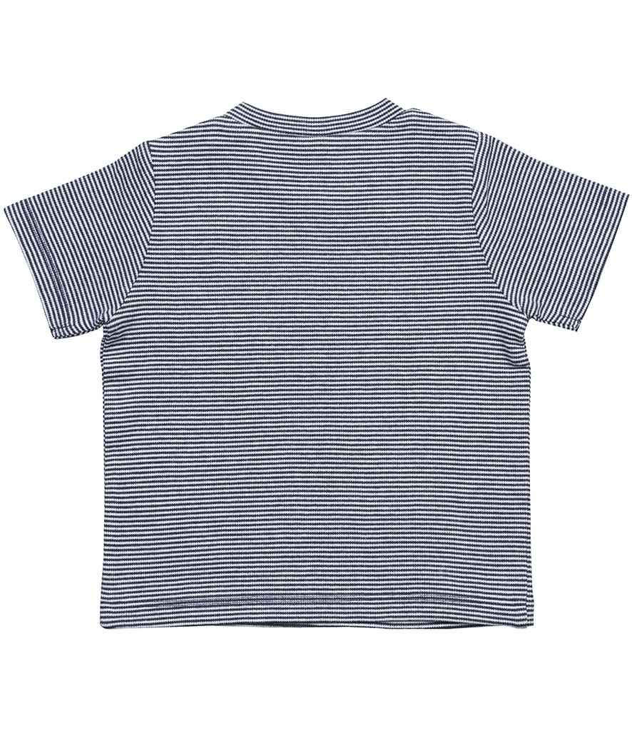BabyBugz Baby Striped T-Shirt in by Babybugz — Custom branded clothing by Print Press, featuring premium embroidery produced in our specialist print lab in the UK.
