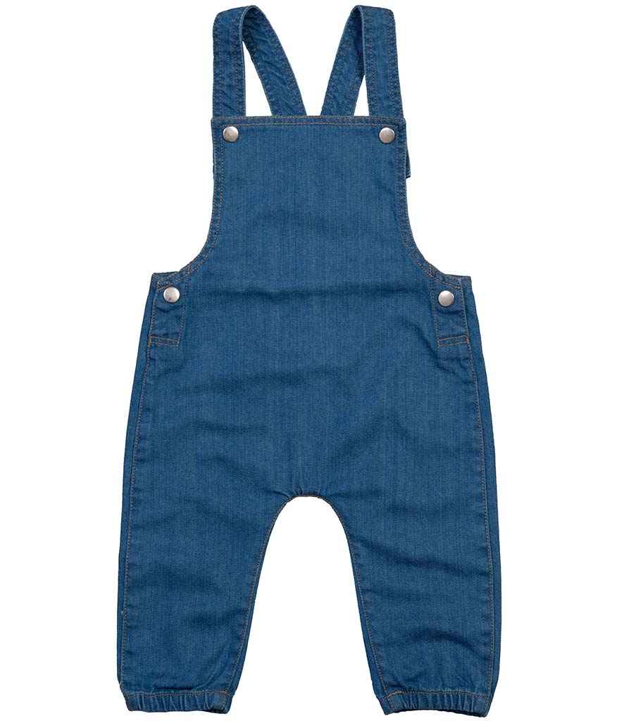 BabyBugz Baby Rocks Denim Dungarees in by Babybugz — Custom branded clothing by Print Press, featuring premium embroidery produced in our specialist print lab in the UK.
