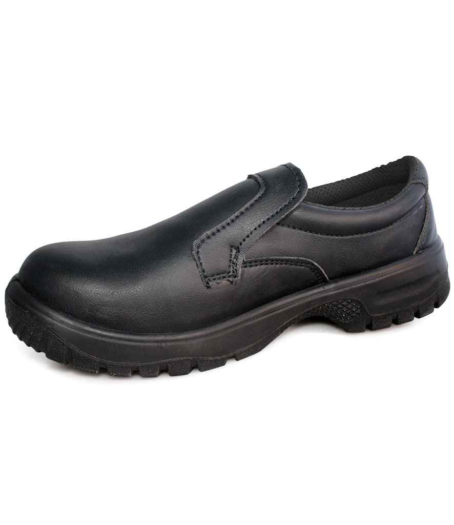 Comfort Grip Slip-On Shoes in Black by Comfort Grip — Custom branded clothing by Print Press, featuring premium embroidery produced in our specialist print lab in the UK.