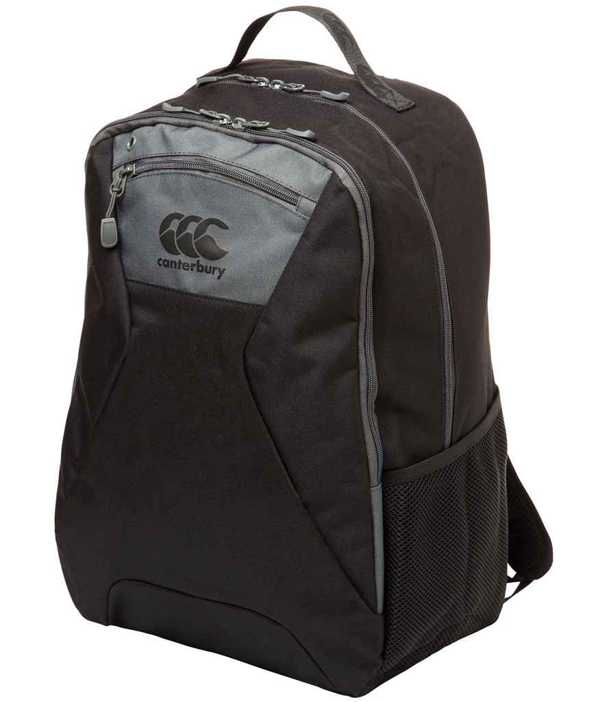 Canterbury Classics Medium Backpack in ONE Black by Canterbury — Custom branded clothing by Print Press, featuring premium embroidery produced in our specialist print lab in the UK.