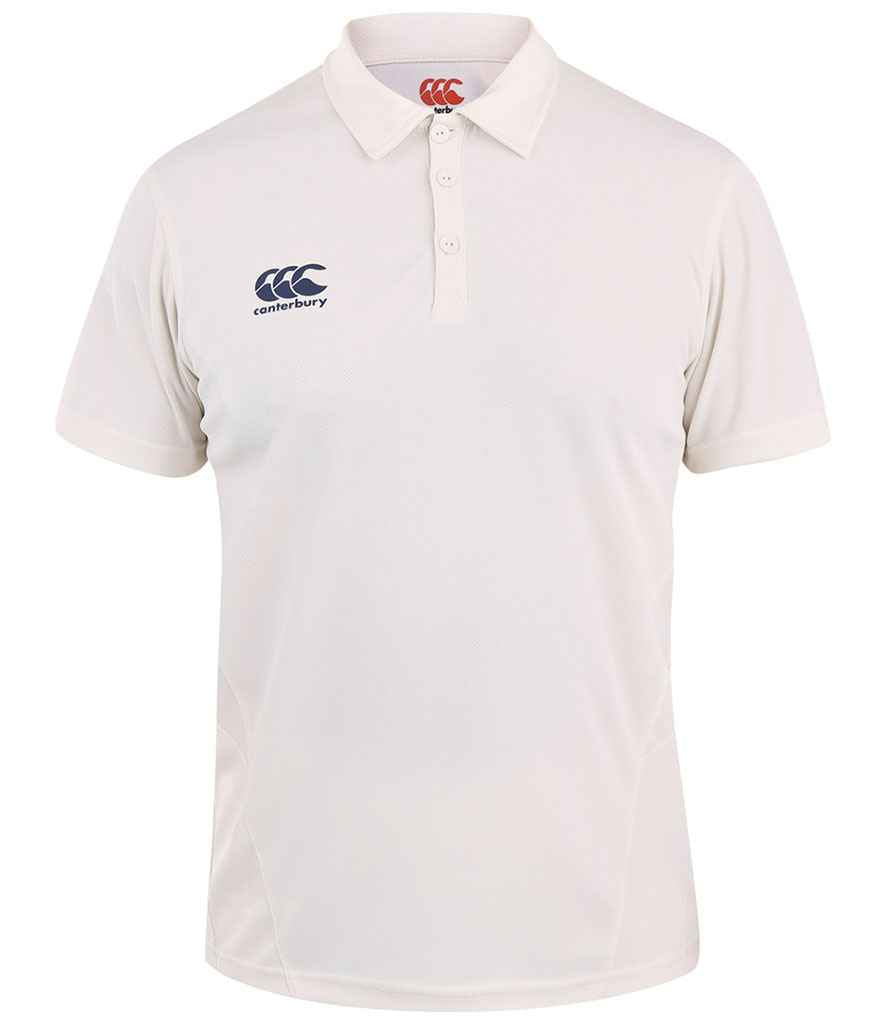 Canterbury Kids Cricket Shirt in by Canterbury — Custom branded clothing by Print Press, featuring premium embroidery produced in our specialist print lab in the UK.