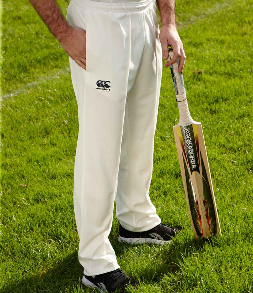 Canterbury Cricket Pants in Cream by Canterbury — Custom branded clothing by Print Press, featuring premium embroidery produced in our specialist print lab in the UK.
