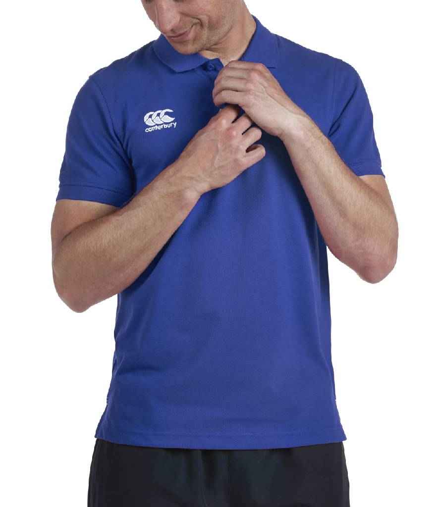 Canterbury Waimak Piqué Polo Shirt in Royal Blue by Canterbury — Custom branded clothing by Print Press, featuring premium embroidery produced in our specialist print lab in the UK.