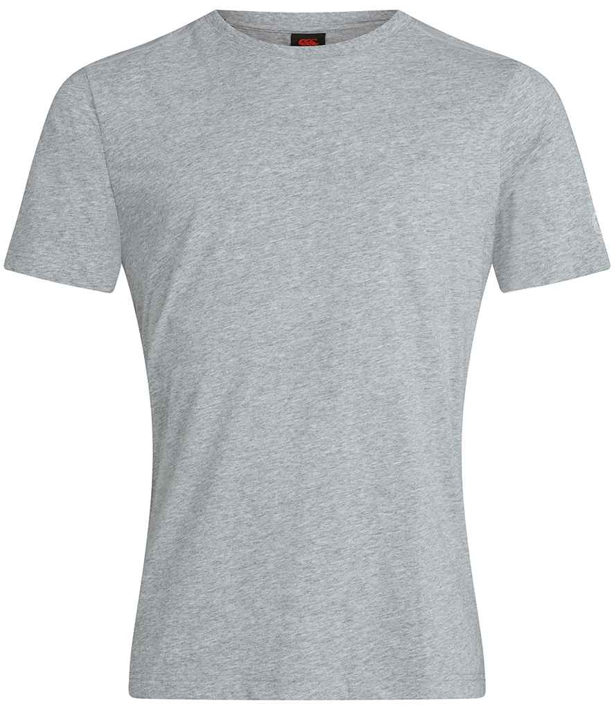 Canterbury Club Plain T-Shirt in Classic Marl by Canterbury — Custom branded clothing by Print Press, featuring premium embroidery produced in our specialist print lab in the UK.