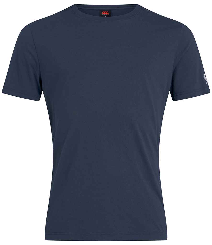 Canterbury Club Plain T-Shirt in Navy by Canterbury — Custom branded clothing by Print Press, featuring premium embroidery produced in our specialist print lab in the UK.