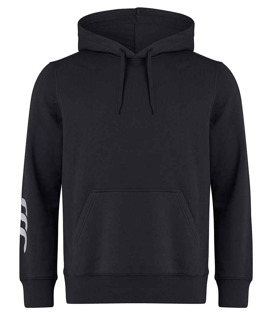 Canterbury Club Hoodie in Black by Canterbury — Custom branded clothing by Print Press, featuring premium embroidery produced in our specialist print lab in the UK.