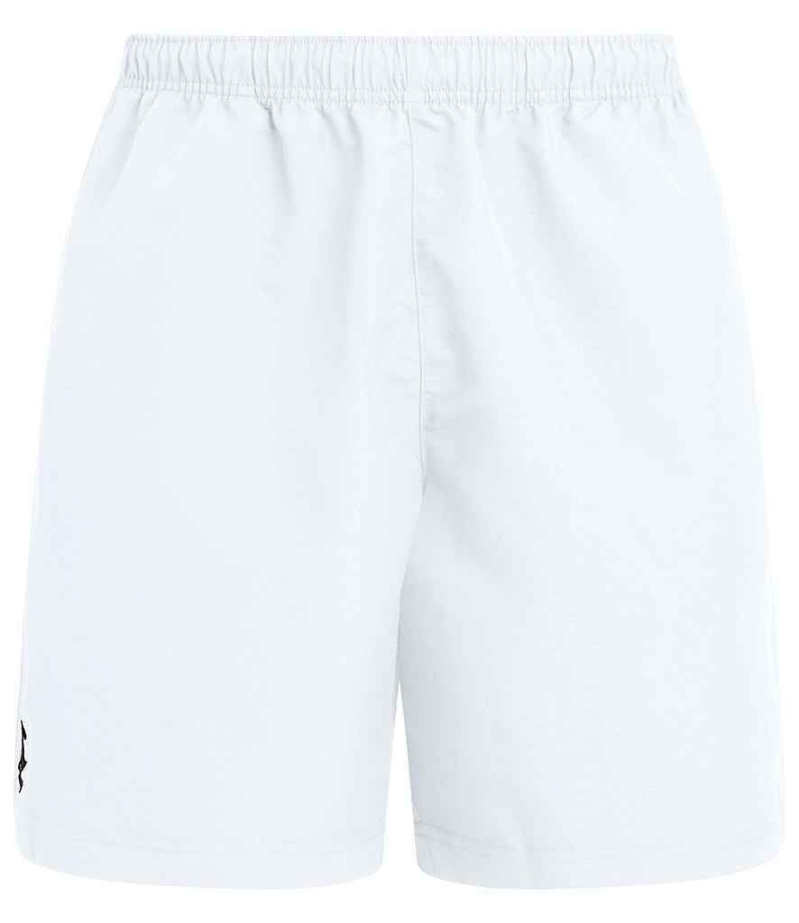 Canterbury Club Shorts in White by Canterbury — Custom branded clothing by Print Press, featuring premium embroidery produced in our specialist print lab in the UK.