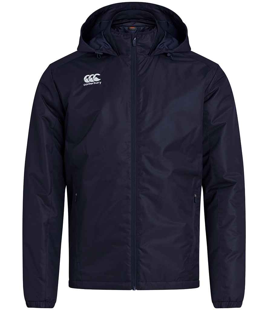 Canterbury Club Stadium Jacket in Navy by Canterbury — Custom branded clothing by Print Press, featuring premium embroidery produced in our specialist print lab in the UK.