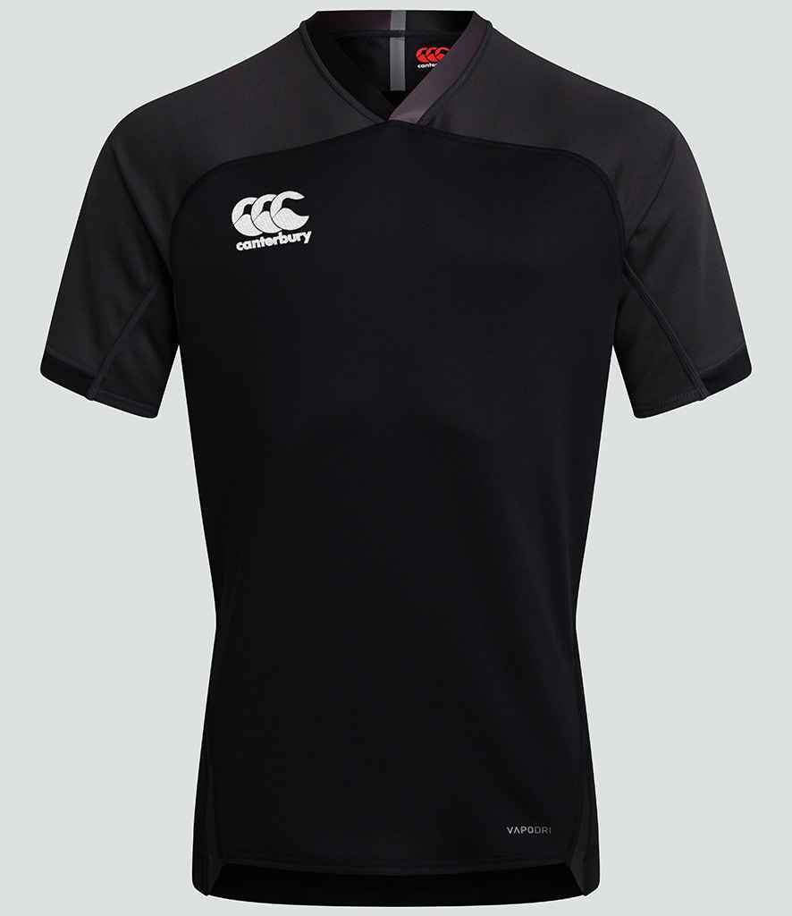 Canterbury Evader Jersey in Black by Canterbury — Custom branded clothing by Print Press, featuring premium embroidery produced in our specialist print lab in the UK.