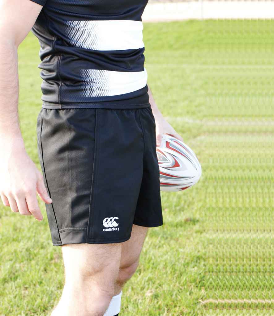 Canterbury Advantage Shorts in Black by Canterbury — Custom branded clothing by Print Press, featuring premium embroidery produced in our specialist print lab in the UK.