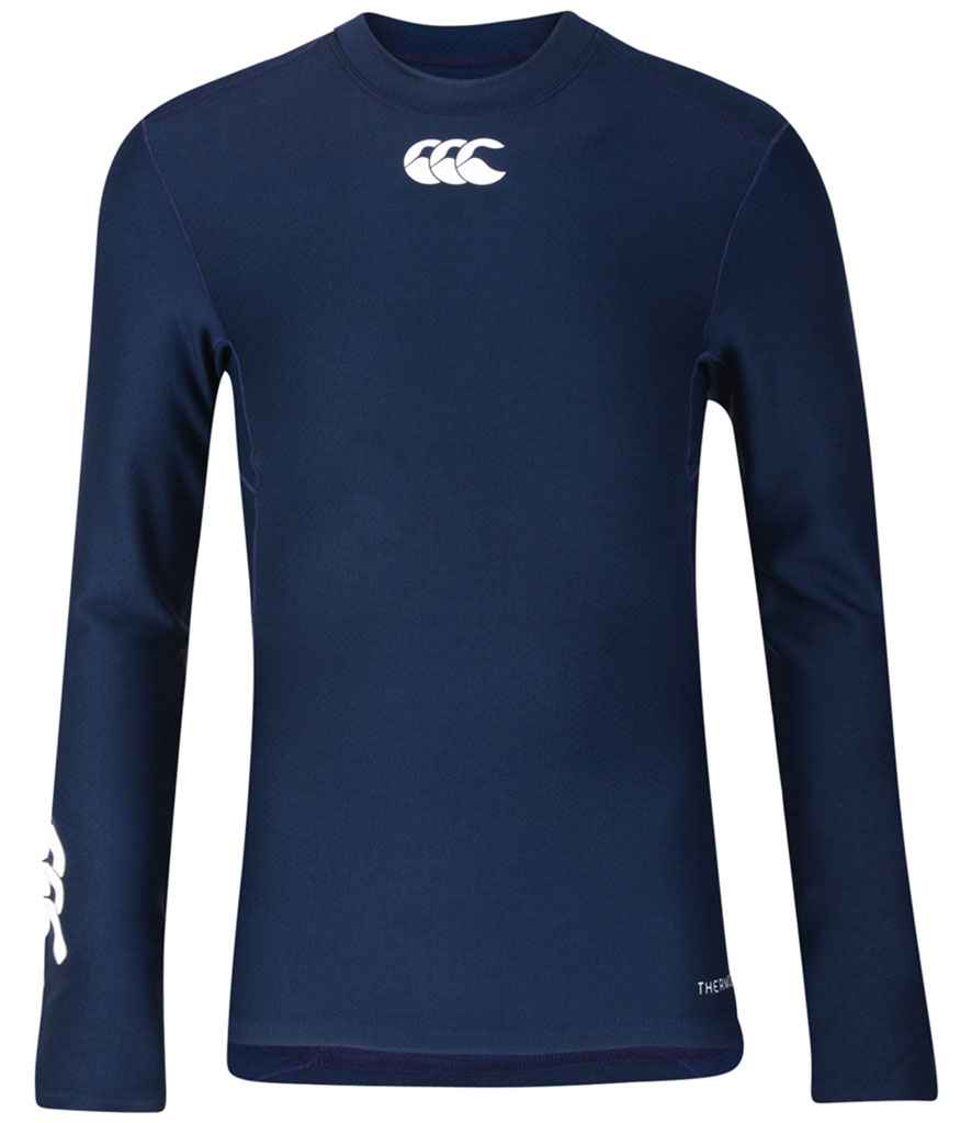 Canterbury Kids ThermoReg Long Sleeve Base Layer in by Canterbury — Custom branded clothing by Print Press, featuring premium embroidery produced in our specialist print lab in the UK.