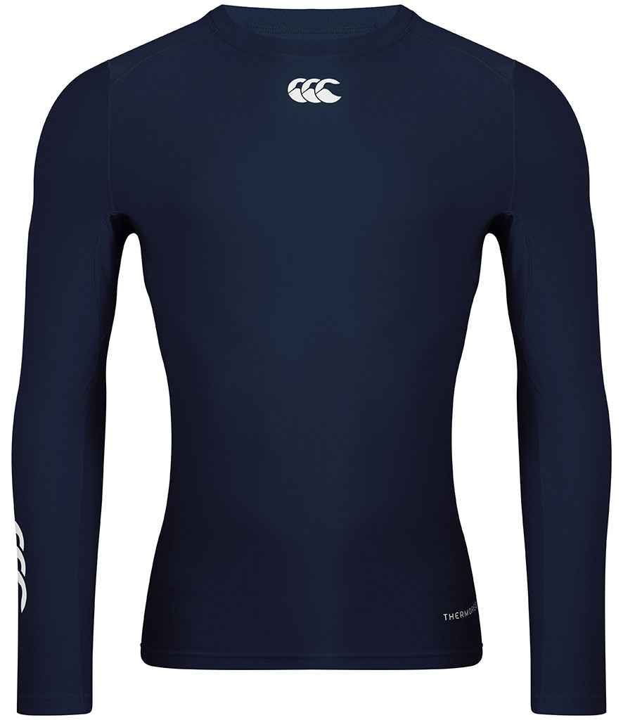 Canterbury ThermoReg Long Sleeve Base Layer in by Canterbury — Custom branded clothing by Print Press, featuring premium embroidery produced in our specialist print lab in the UK.