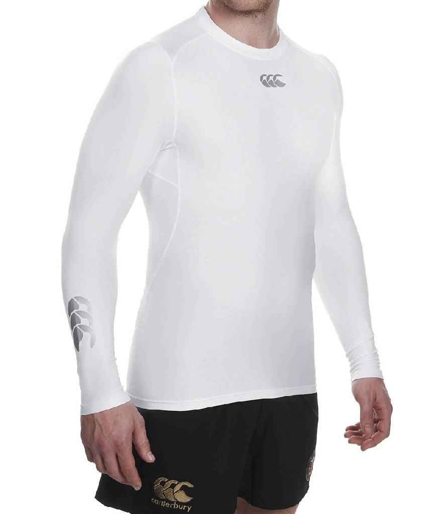 Canterbury ThermoReg Long Sleeve Base Layer in by Canterbury — Custom branded clothing by Print Press, featuring premium embroidery produced in our specialist print lab in the UK.