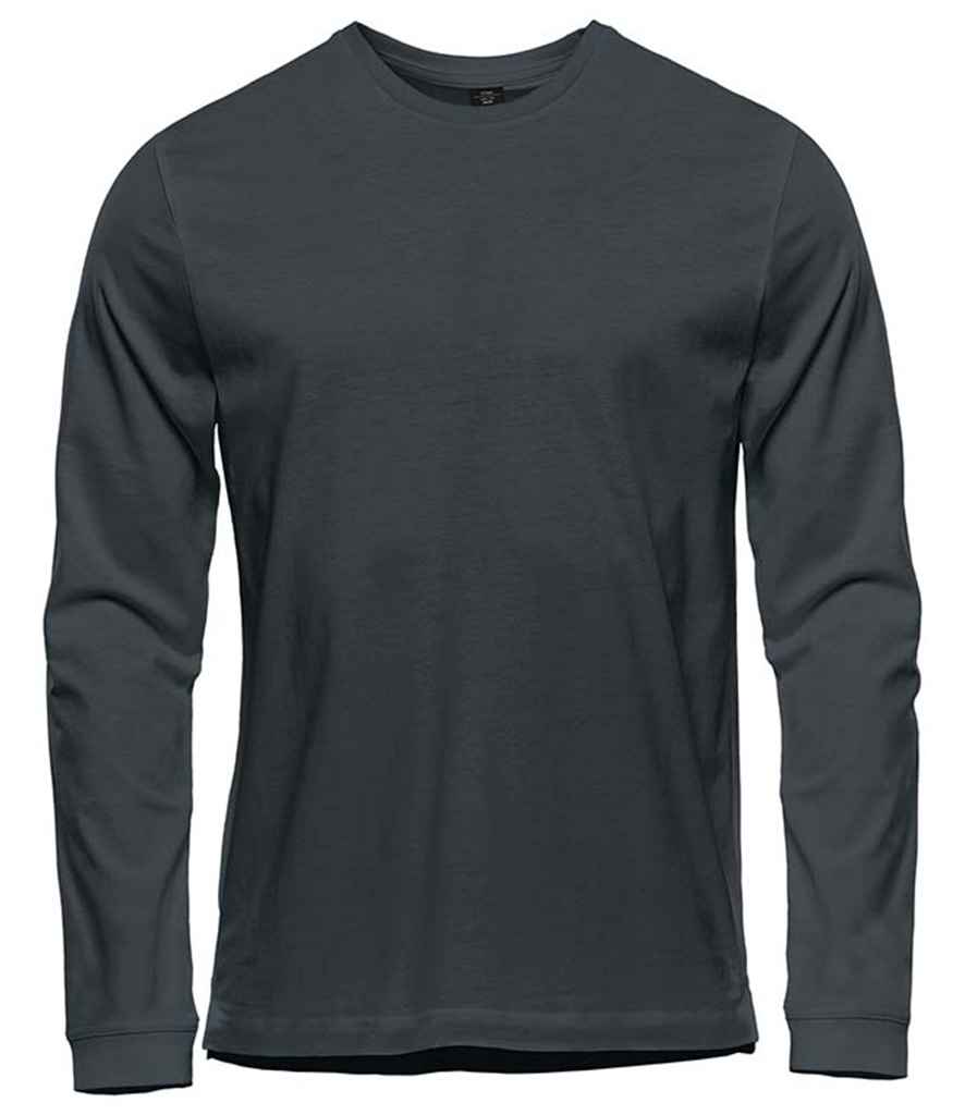 Stormtech Equinox Long Sleeve T-Shirt in Dolphin by Stormtech — Custom branded clothing by Print Press, featuring premium embroidery produced in our specialist print lab in the UK.