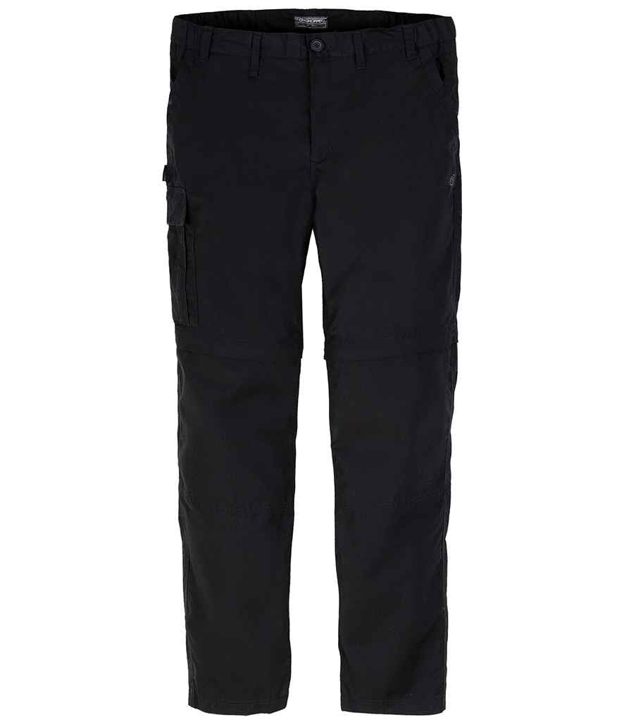 Craghoppers Expert Kiwi Tailored Trousers in Black by Craghoppers — Custom branded clothing by Print Press, featuring premium embroidery produced in our specialist print lab in the UK.