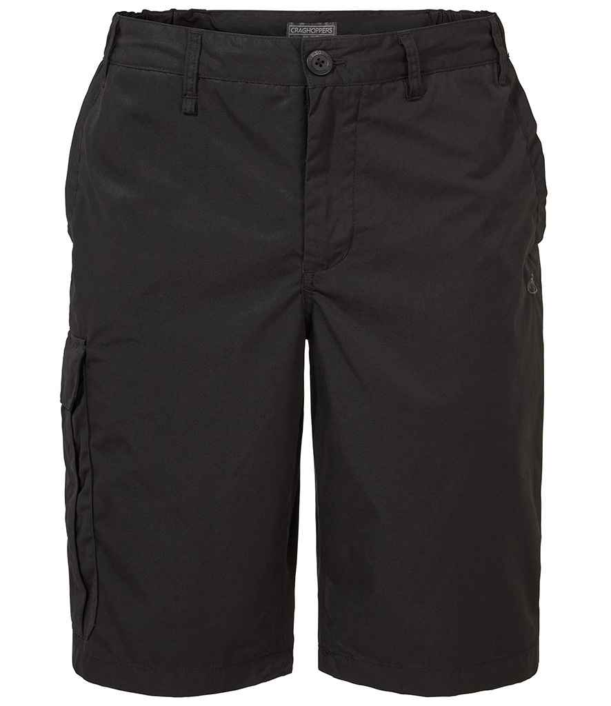 Craghoppers Expert Kiwi Long Shorts in Black by Craghoppers — Custom branded clothing by Print Press, featuring premium embroidery produced in our specialist print lab in the UK.