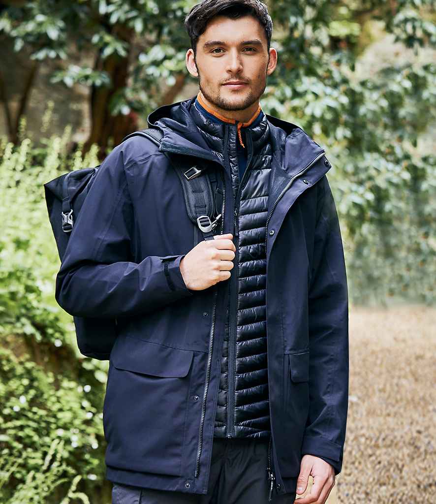 Craghoppers Expert Kiwi Pro Stretch Long Jacket in Dark Navy by Craghoppers — Custom branded clothing by Print Press, featuring premium embroidery produced in our specialist print lab in the UK.