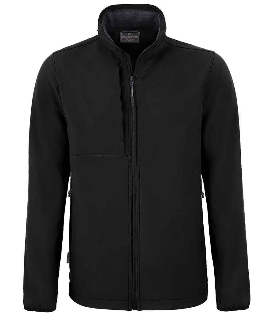 Craghoppers Expert Basecamp Soft Shell Jacket in by Craghoppers — Custom branded clothing by Print Press, featuring premium embroidery produced in our specialist print lab in the UK.