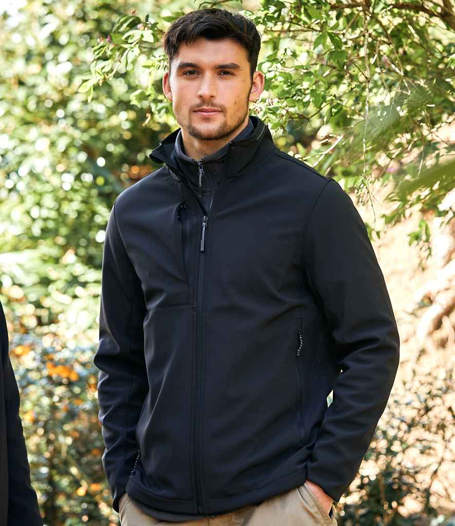 Craghoppers Expert Basecamp Soft Shell Jacket in Black by Craghoppers — Custom branded clothing by Print Press, featuring premium embroidery produced in our specialist print lab in the UK.