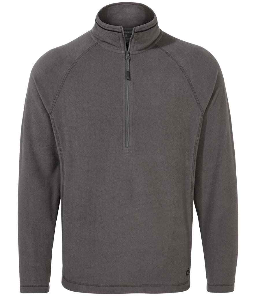 Craghoppers Expert Corey 200 Half Zip Micro Fleece in Carbon Grey by Craghoppers — Custom branded clothing by Print Press, featuring premium embroidery produced in our specialist print lab in the UK.