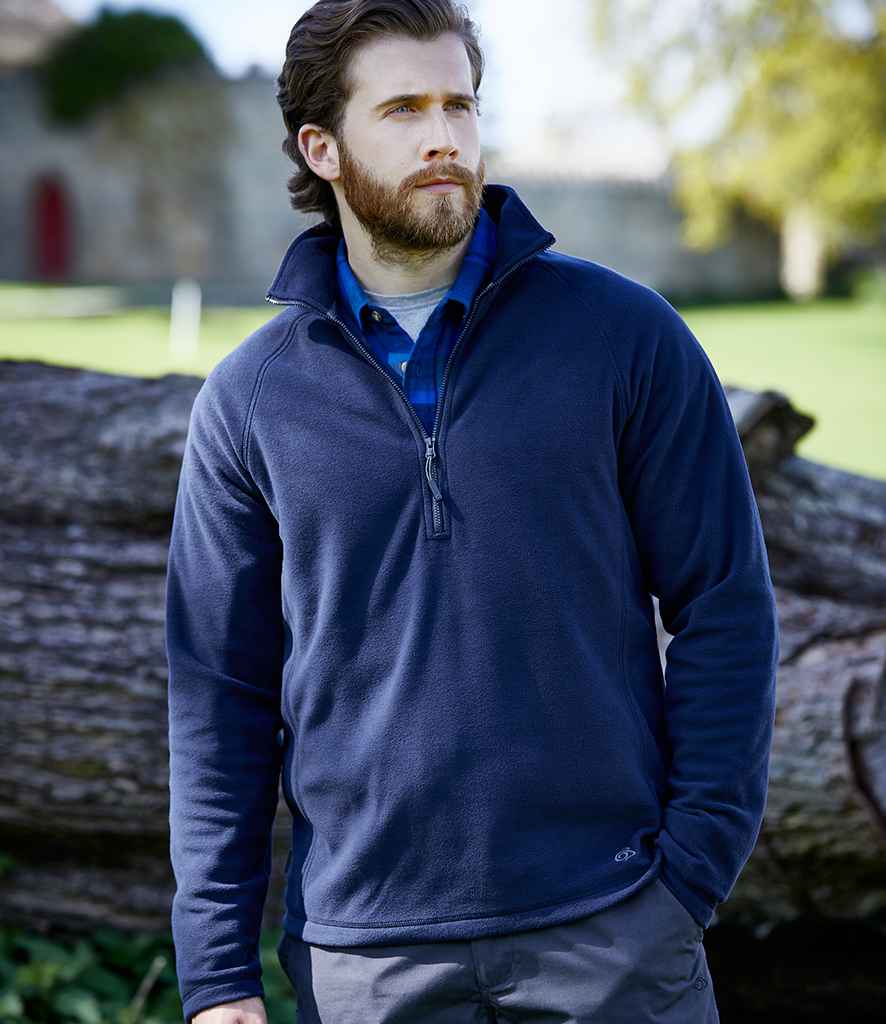 Craghoppers Expert Corey 200 Half Zip Micro Fleece in Dark Navy by Craghoppers — Custom branded clothing by Print Press, featuring premium embroidery produced in our specialist print lab in the UK.